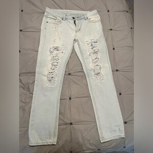 TrillNation Men’s Slim Fit Ripped Jeans Sz 34